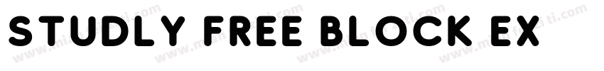Studly Free Block Ex字体转换